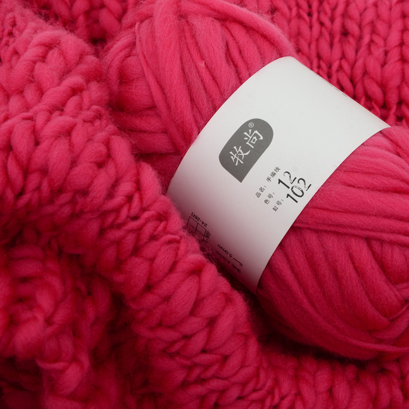 Woven Scarf Blanket - 50g İzlanda Kaba İpliği Büyük Göbekli