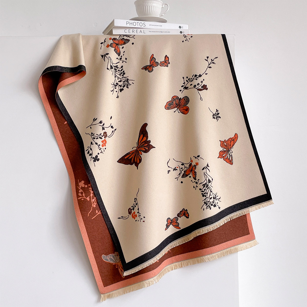 Kadınlar için İmitasyon Kaşmir - Woven Scarf Blanket incelemesi ve fiyatı