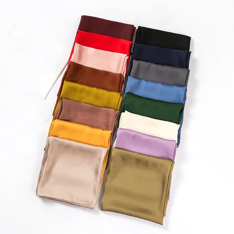 Saten Eşarp Kadın 70cm Düz Ren - Scarf Silk Square incelemesi ve fiyatı