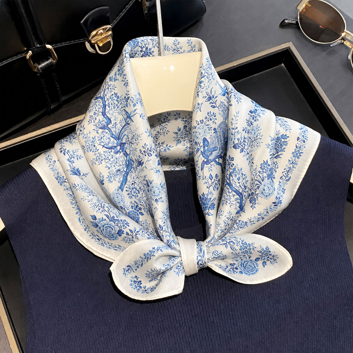 %100 Gerçek İpek Eşarp, Kadınl - Scarf Silk Square incelemesi ve fiyatı