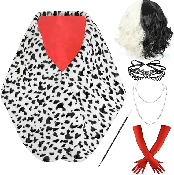 Disfraz Parti Kadın Cruella De - Face Scarf Mask incelemesi ve fiyatı