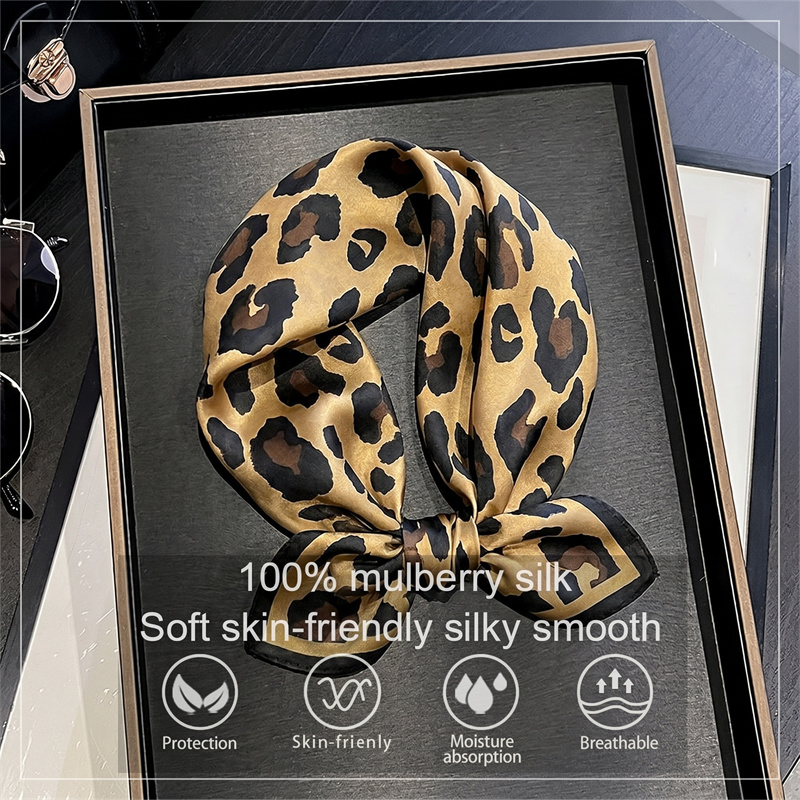 % 100% ipek kare eşarp leopar  - Face Scarf Mask incelemesi ve fiyatı